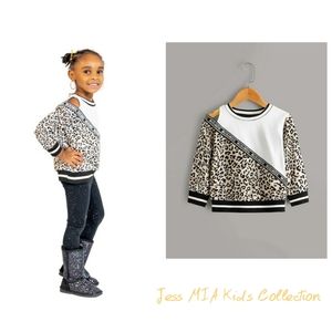 Cheetah Colorblock Top